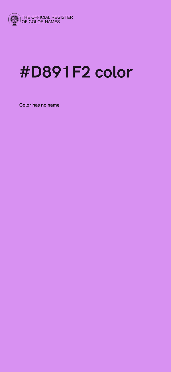 #D891F2 color image