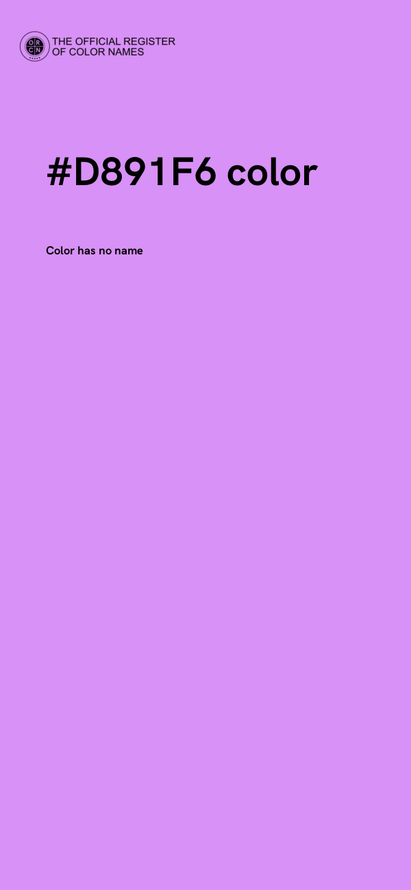 #D891F6 color image