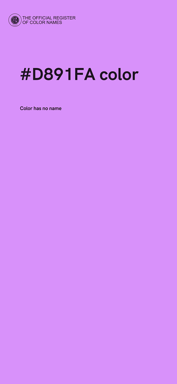 #D891FA color image