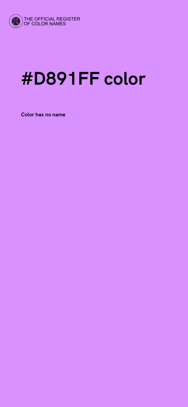 #D891FF color image