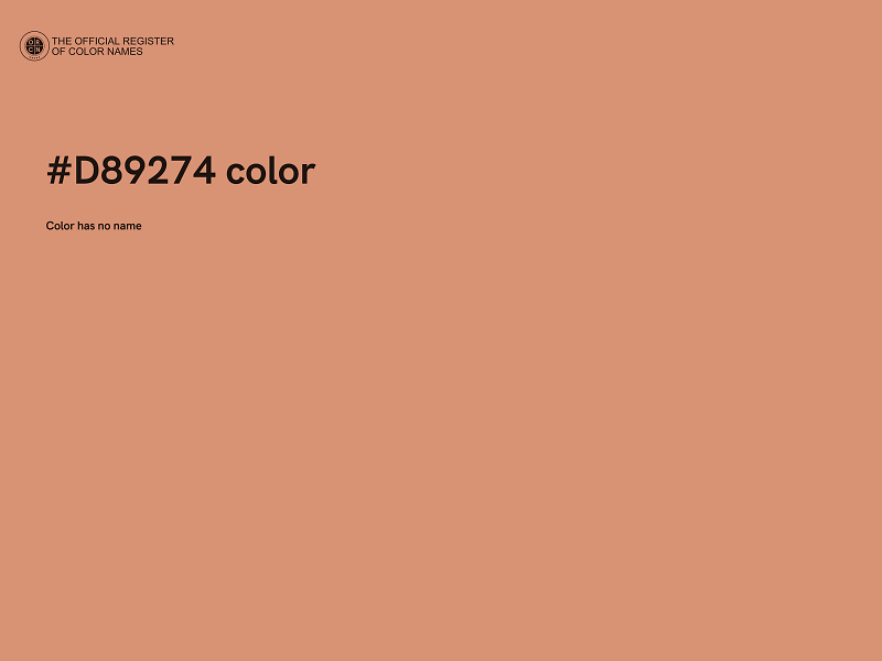 #D89274 color image