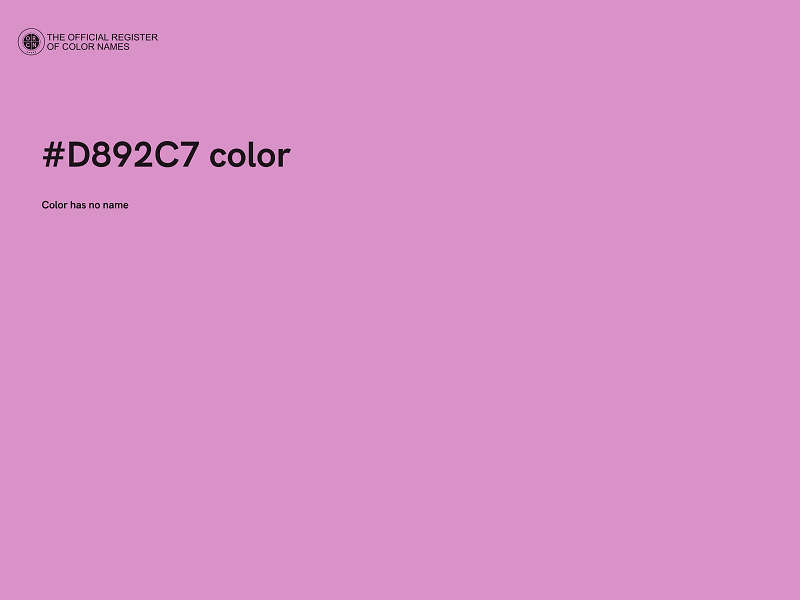 #D892C7 color image