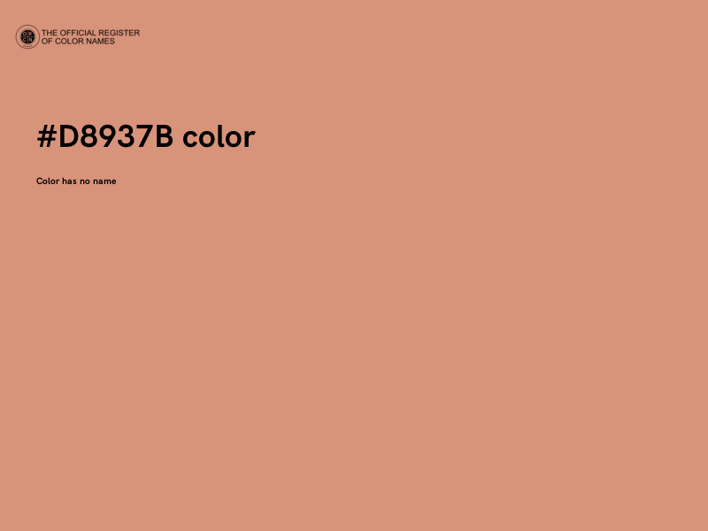 #D8937B color image