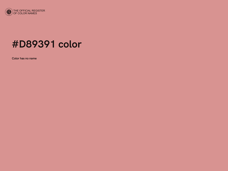 #D89391 color image