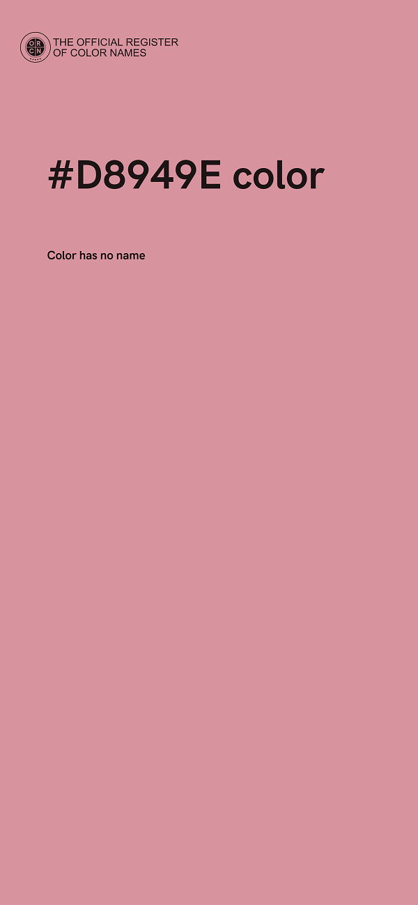 #D8949E color image