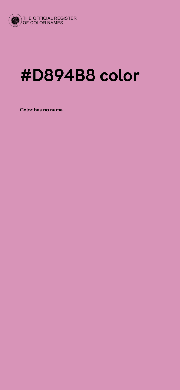 #D894B8 color image