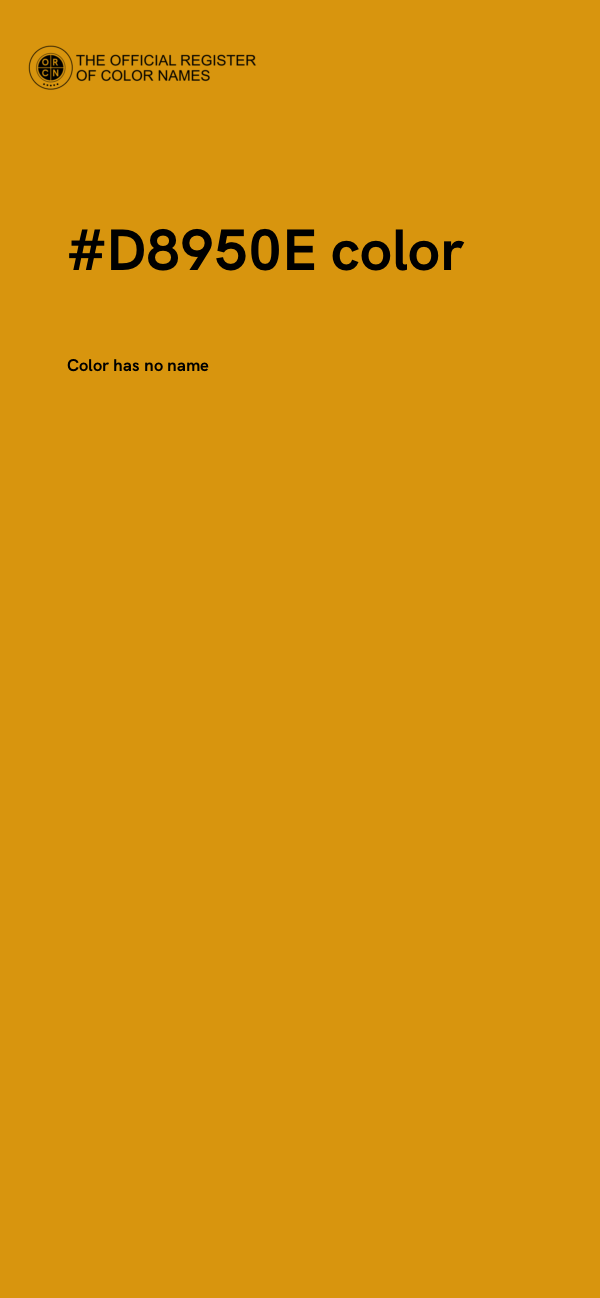 #D8950E color image