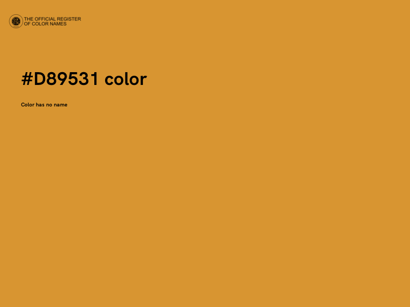#D89531 color image