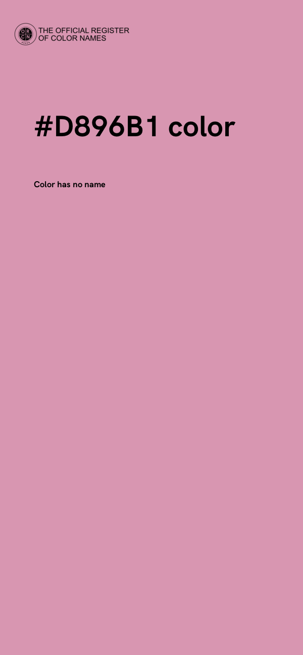 #D896B1 color image