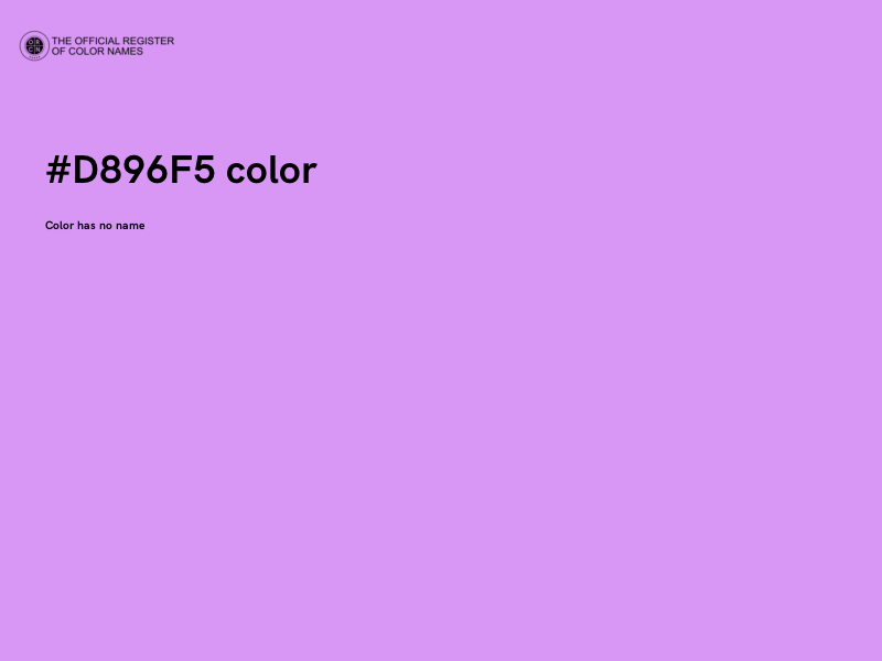 #D896F5 color image
