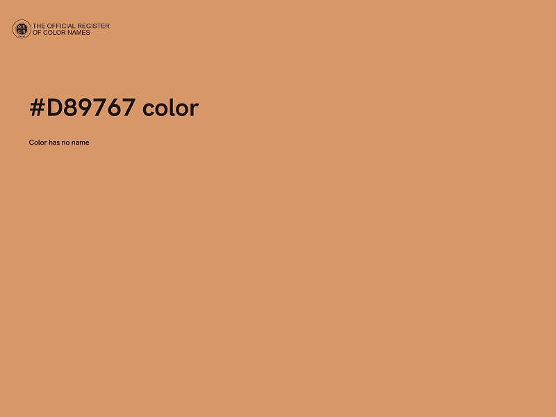 #D89767 color image