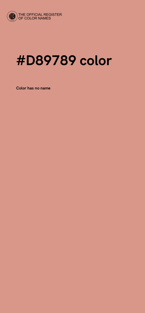 #D89789 color image