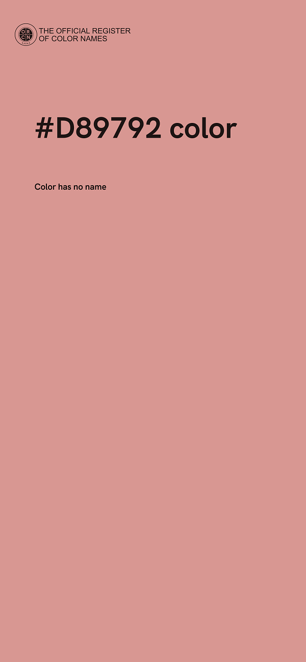 #D89792 color image