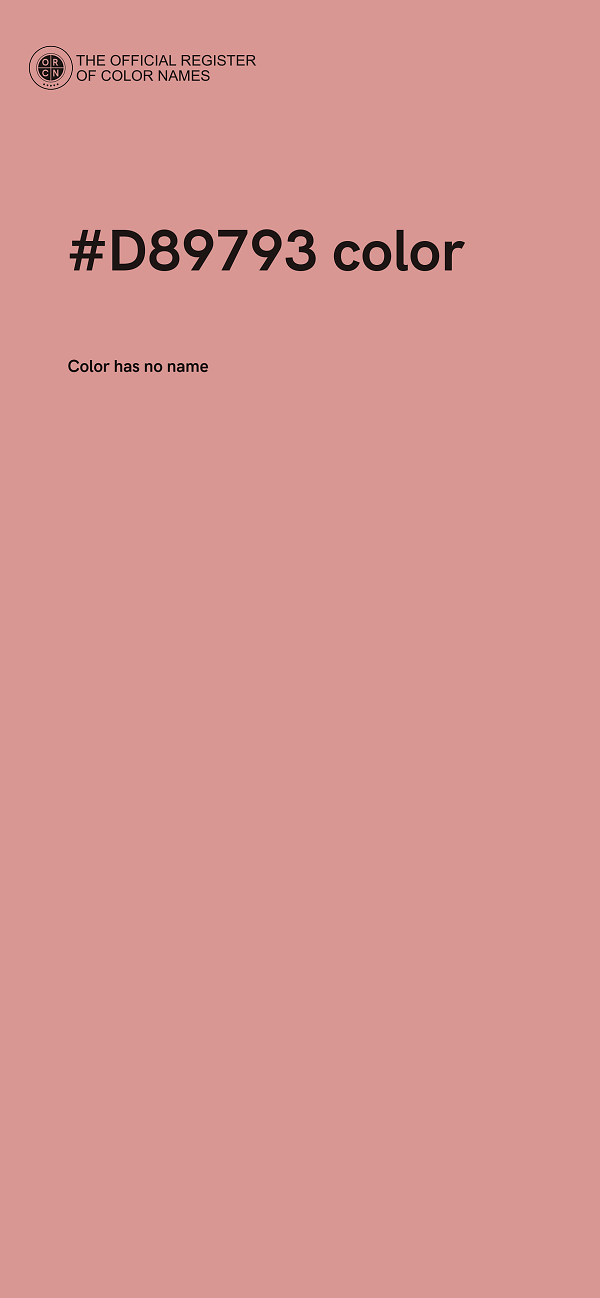 #D89793 color image