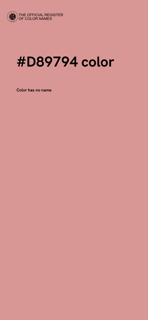 #D89794 color image