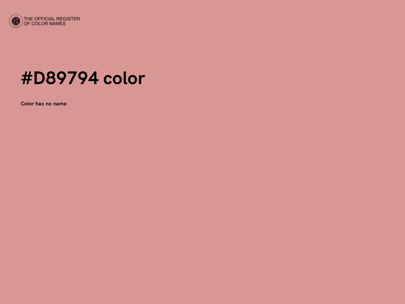 #D89794 color image
