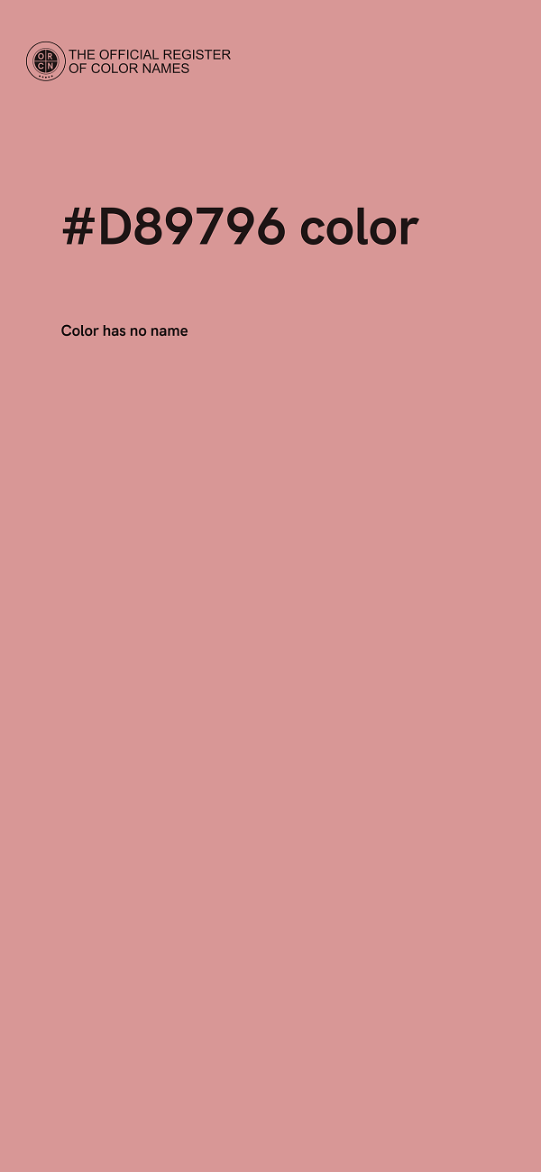 #D89796 color image