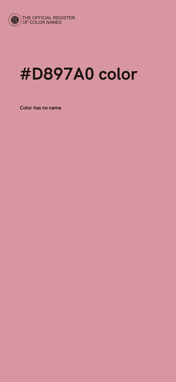 #D897A0 color image