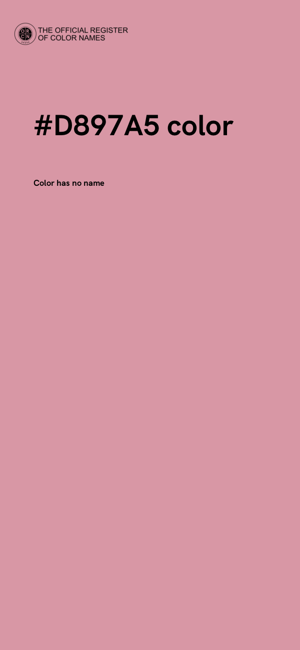 #D897A5 color image