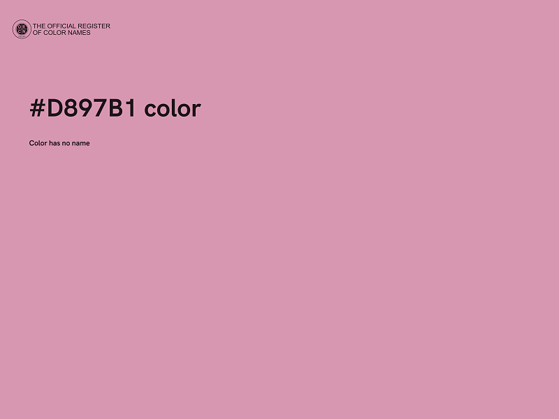 #D897B1 color image