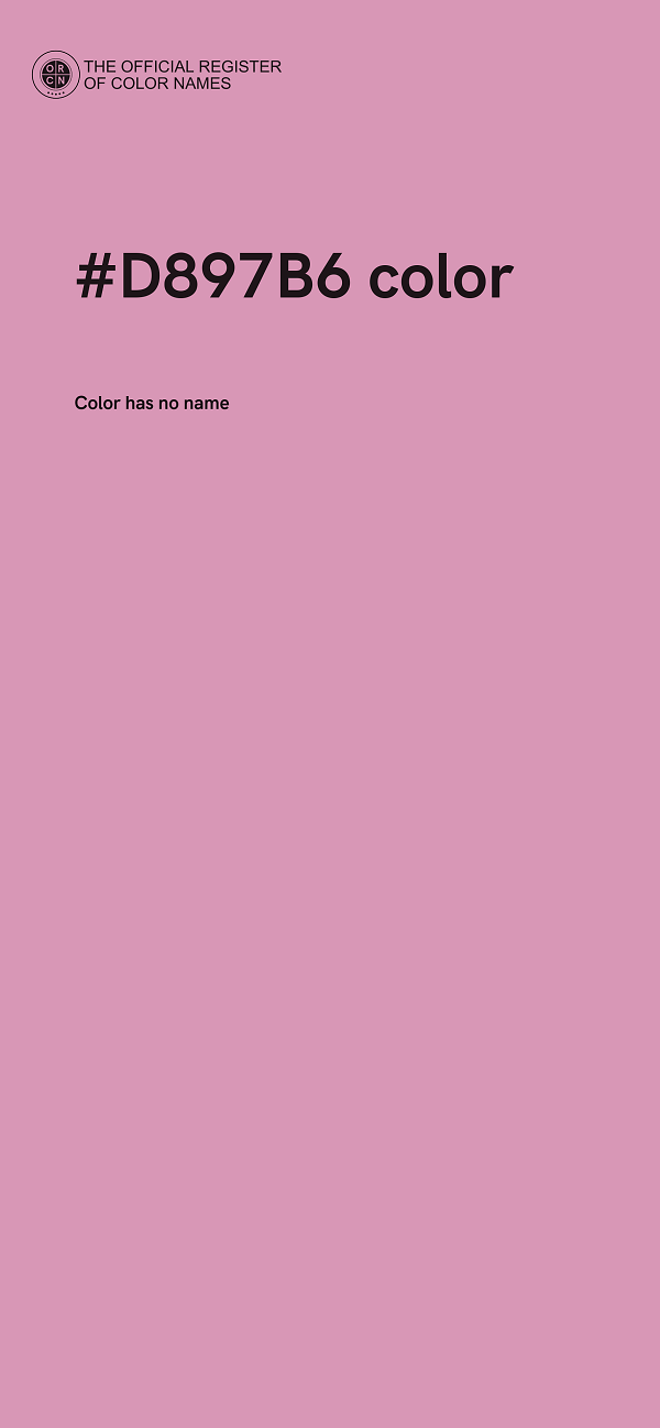 #D897B6 color image