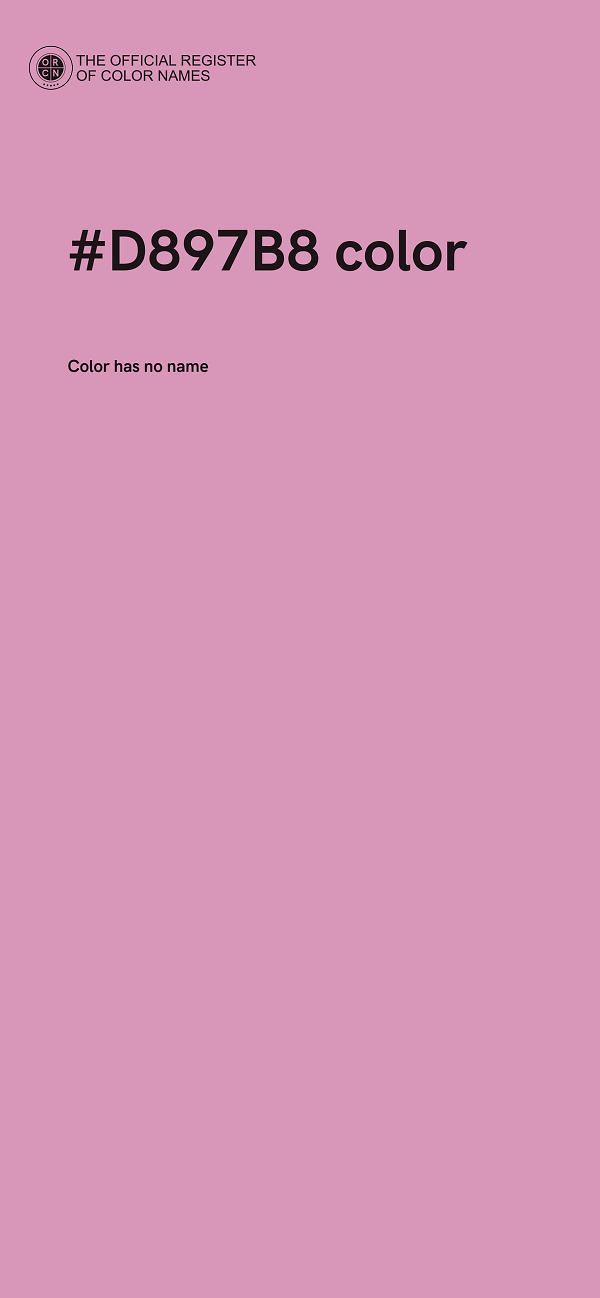 #D897B8 color image