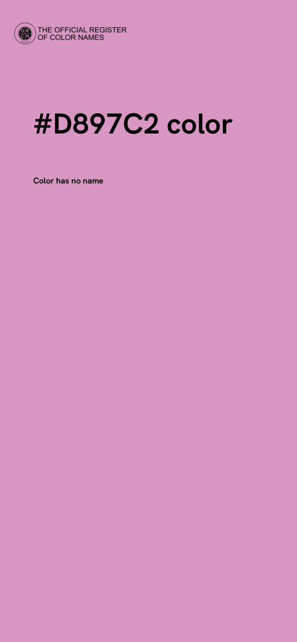 #D897C2 color image