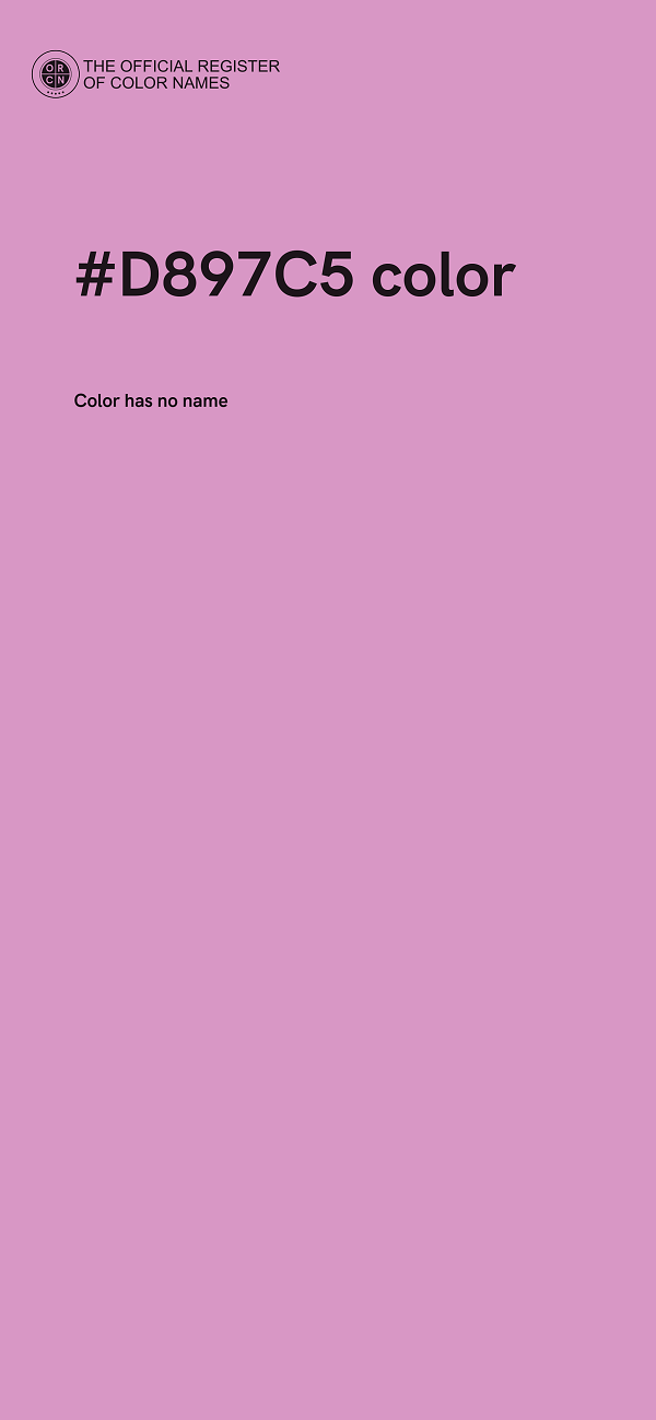 #D897C5 color image