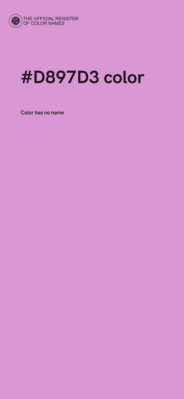 #D897D3 color image