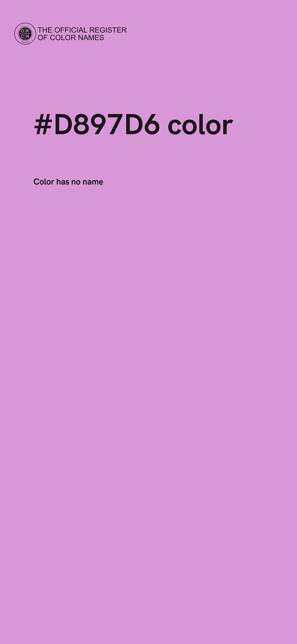 #D897D6 color image