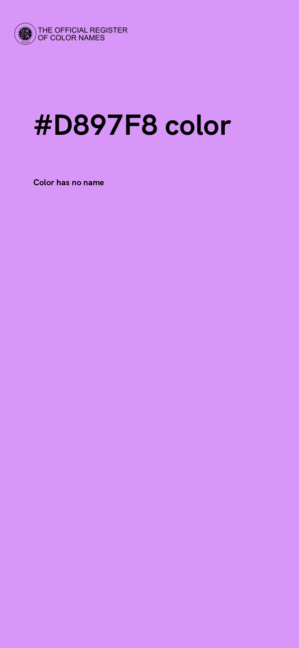 #D897F8 color image