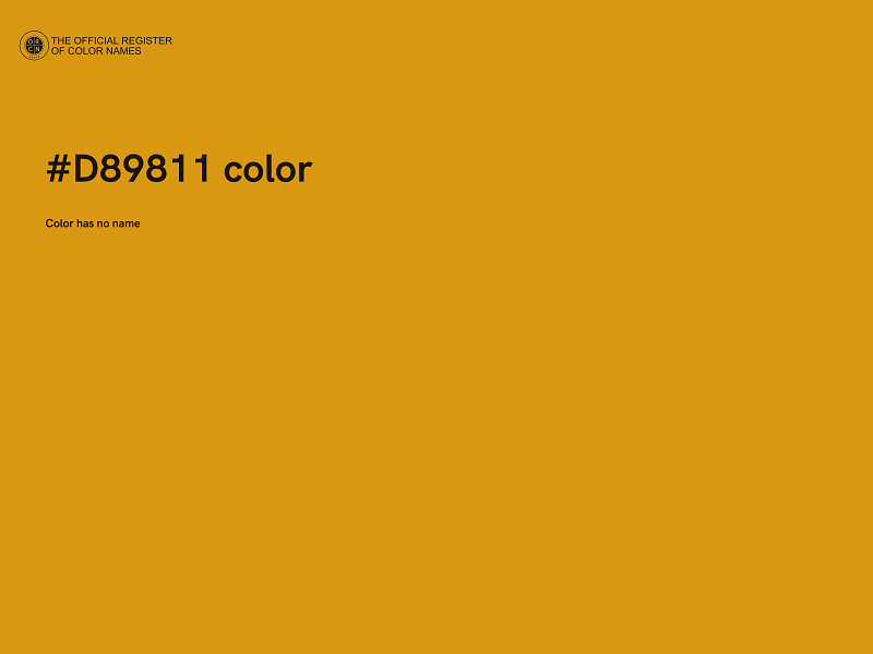 #D89811 color image