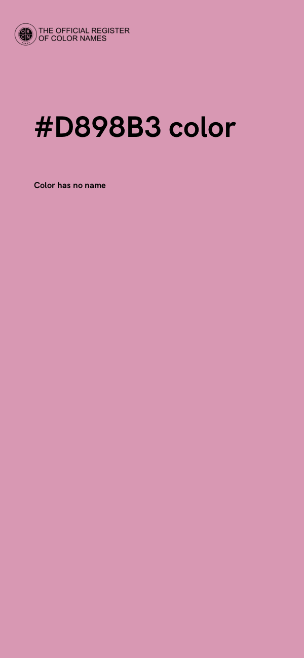 #D898B3 color image