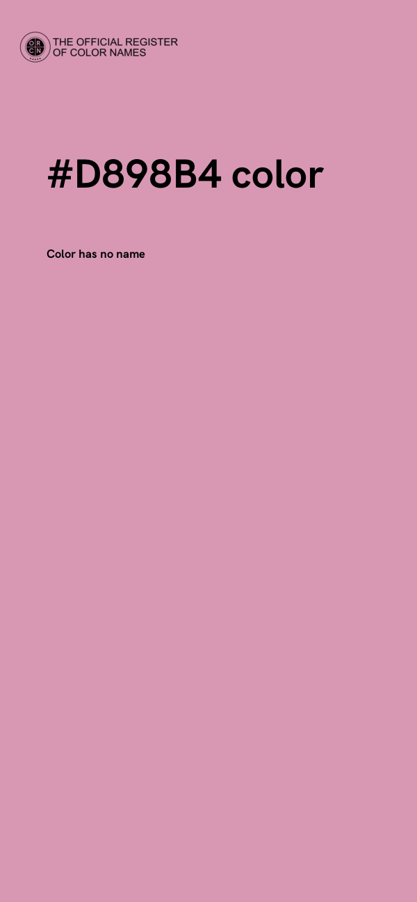 #D898B4 color image