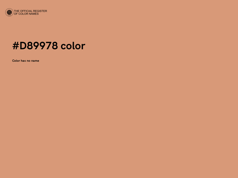 #D89978 color image