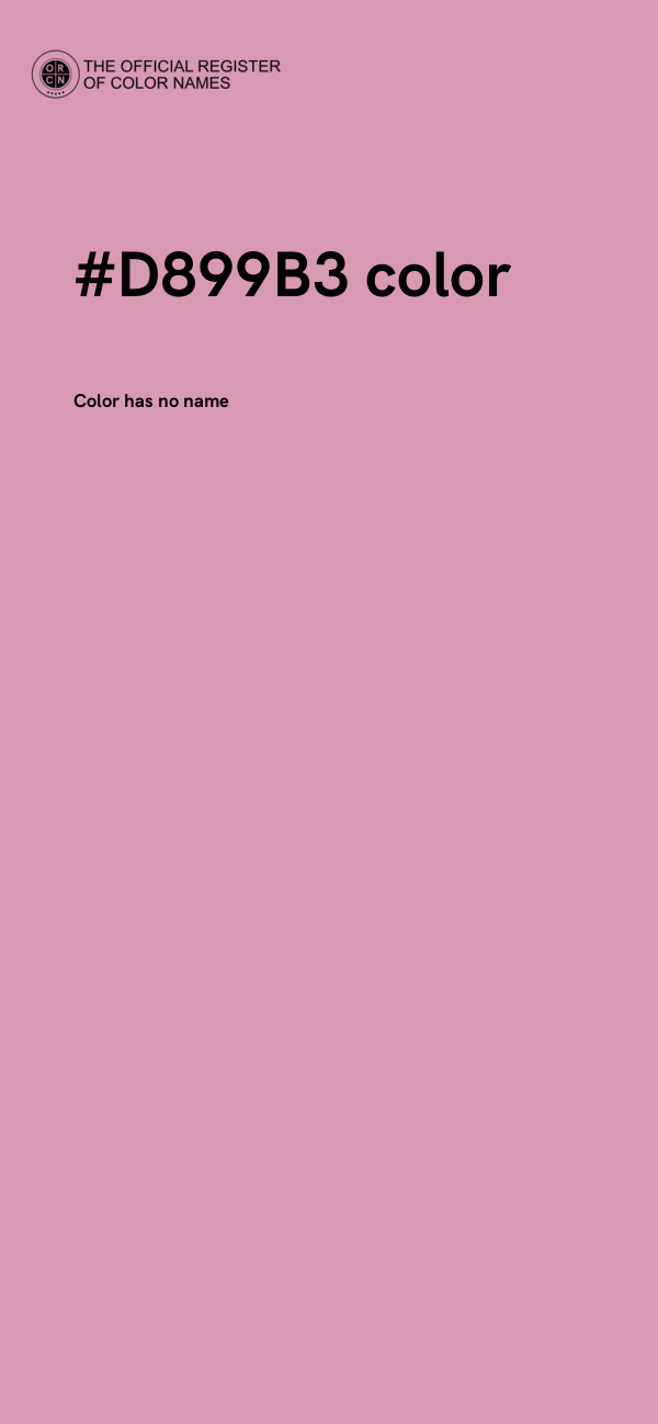 #D899B3 color image