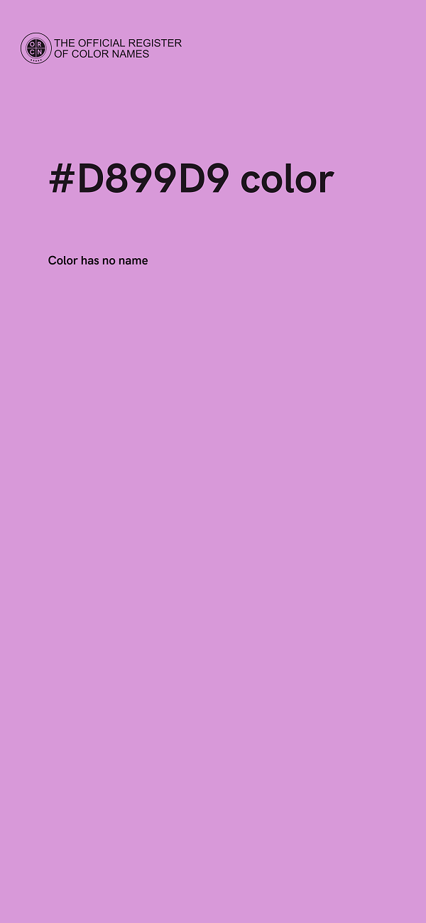 #D899D9 color image