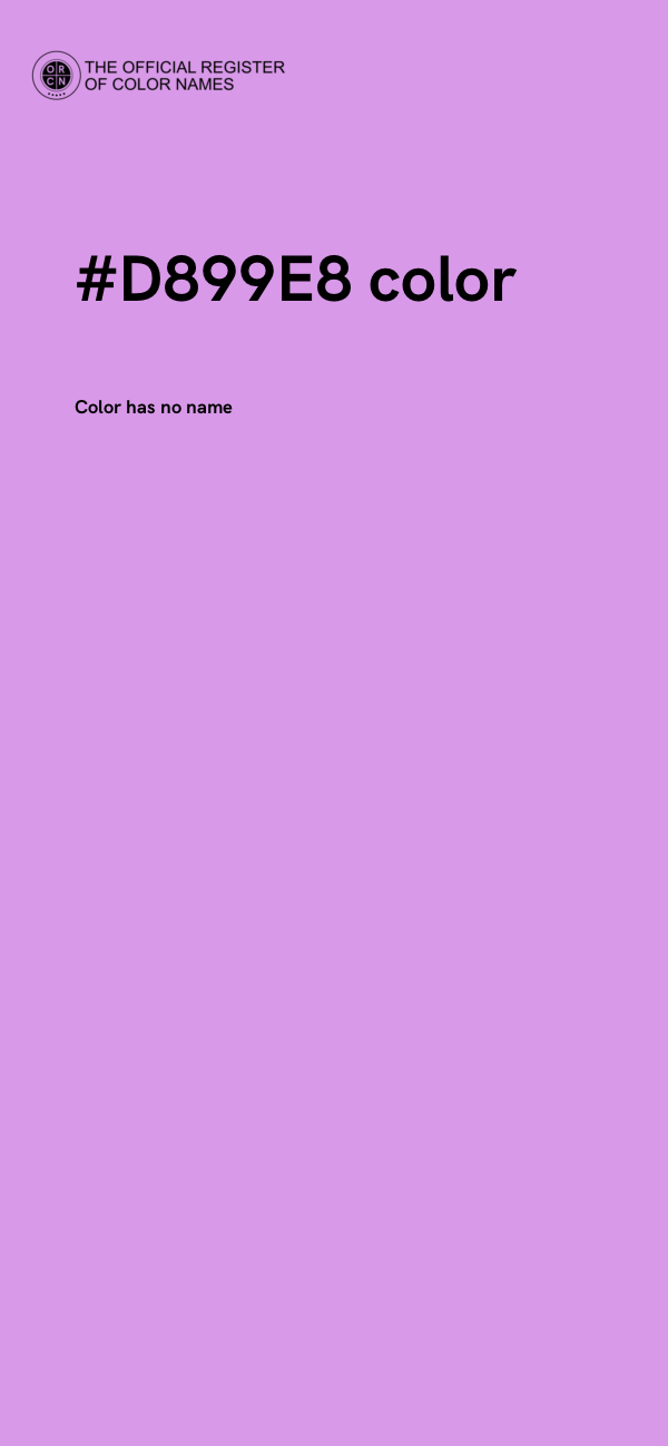 #D899E8 color image