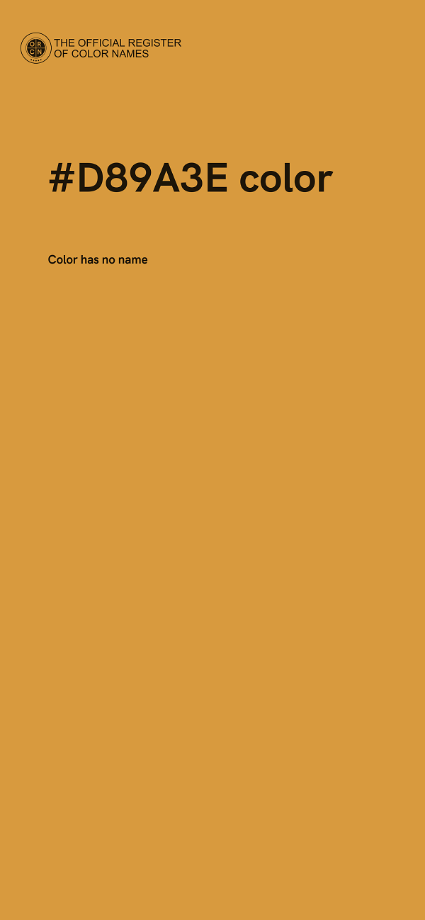 #D89A3E color image