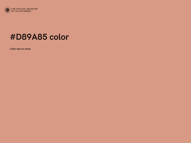 #D89A85 color image