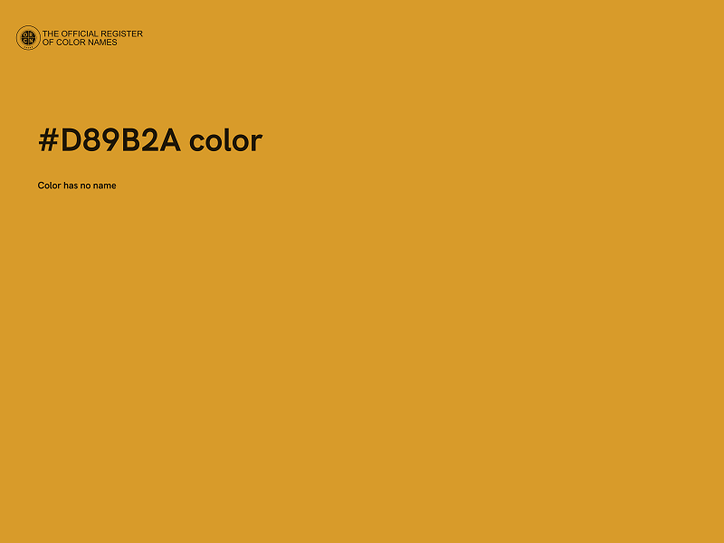 #D89B2A color image