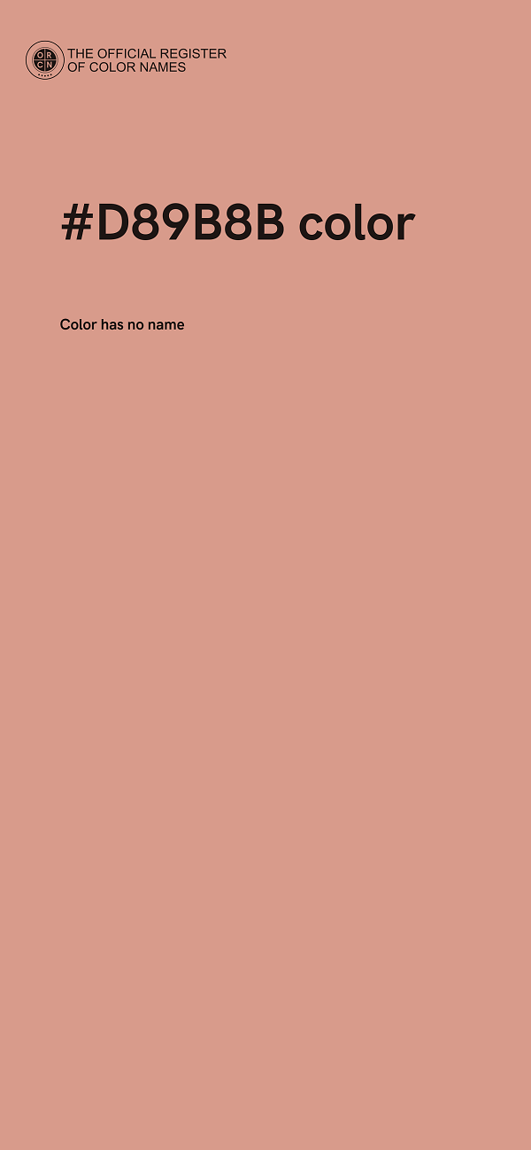 #D89B8B color image
