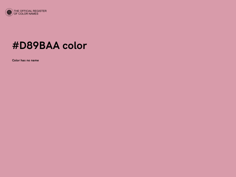 #D89BAA color image
