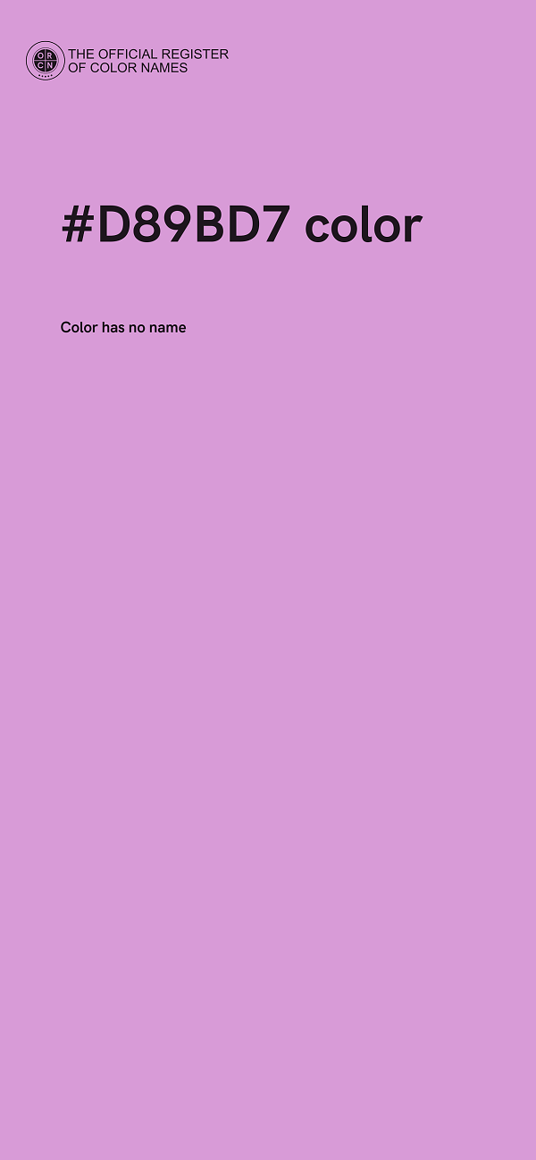 #D89BD7 color image