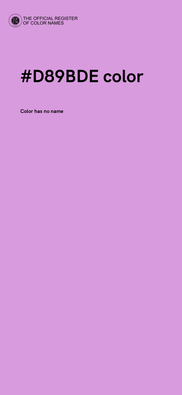 #D89BDE color image