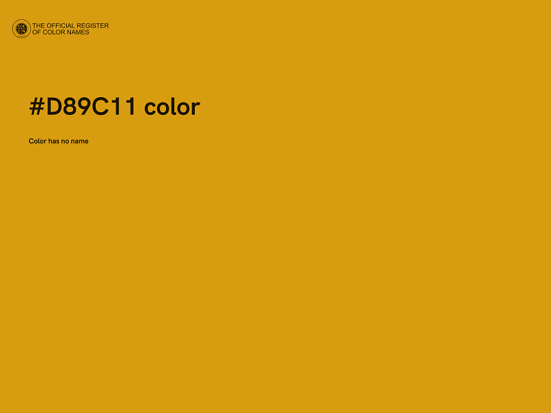 #D89C11 color image