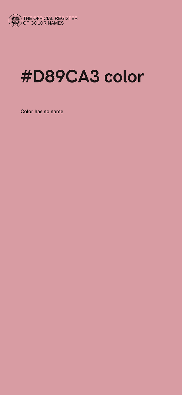 #D89CA3 color image