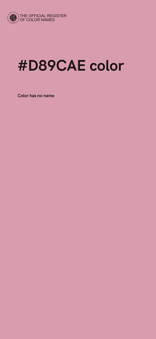 #D89CAE color image
