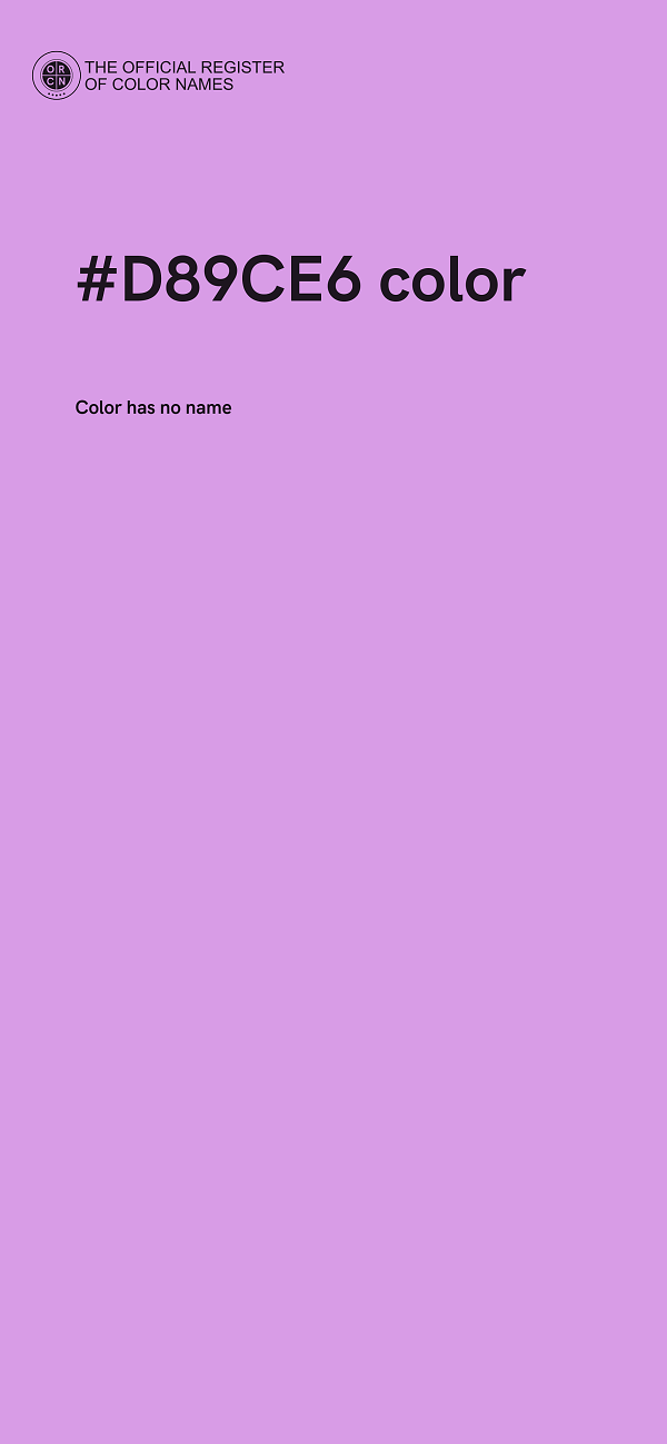 #D89CE6 color image