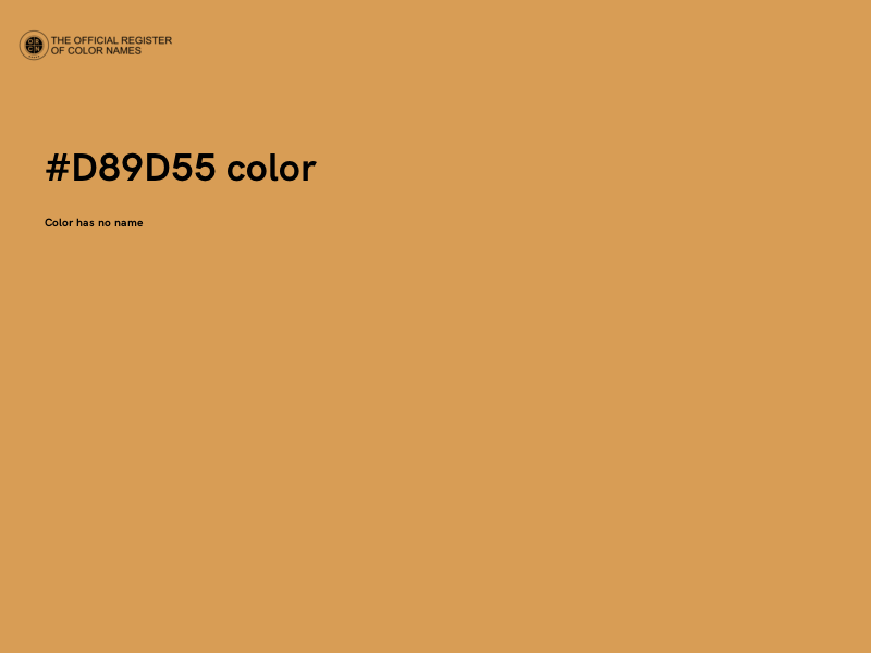 #D89D55 color image